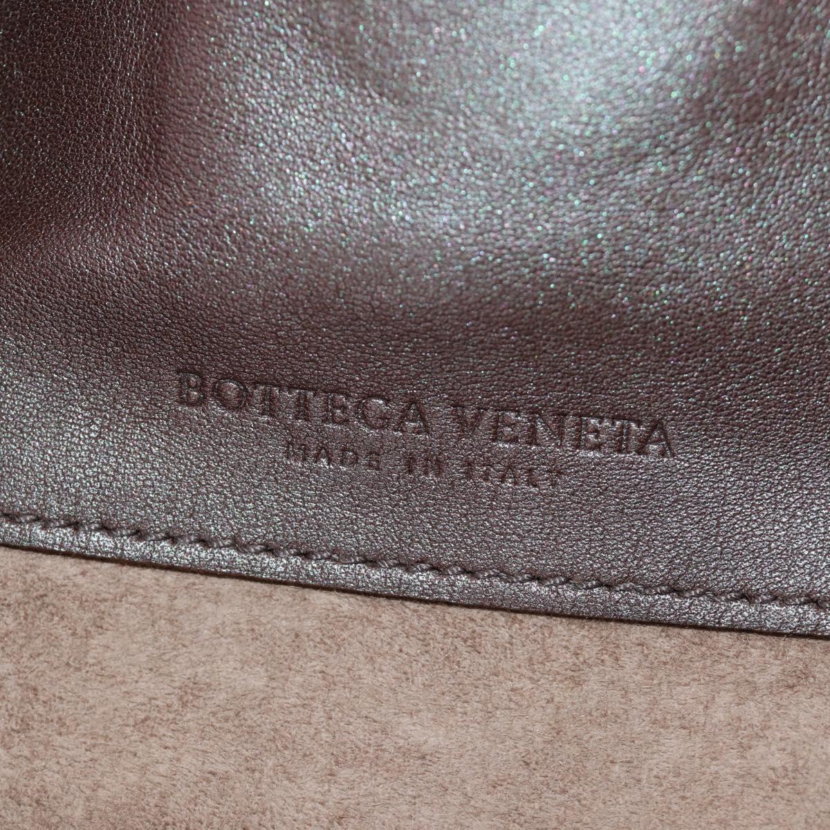 BOTTEGA VENETA INTRECCIATO Shoulder Bag Leather Brown 248522 Auth 183977V