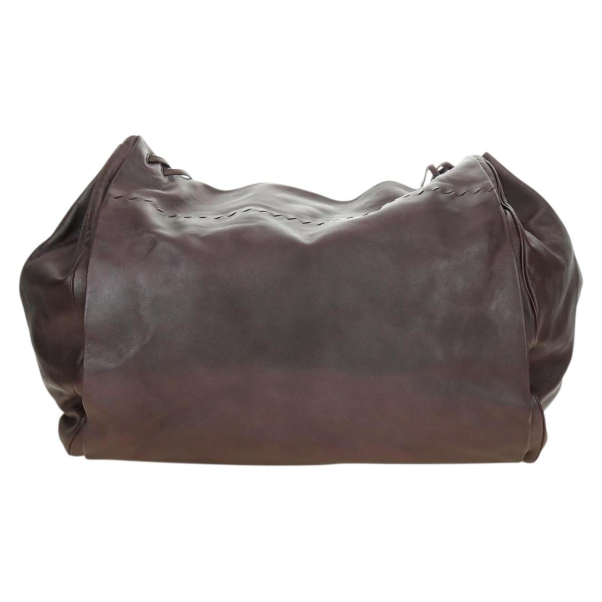 BOTTEGA VENETA INTRECCIATO Shoulder Bag Leather Brown 248522 Auth 183977V