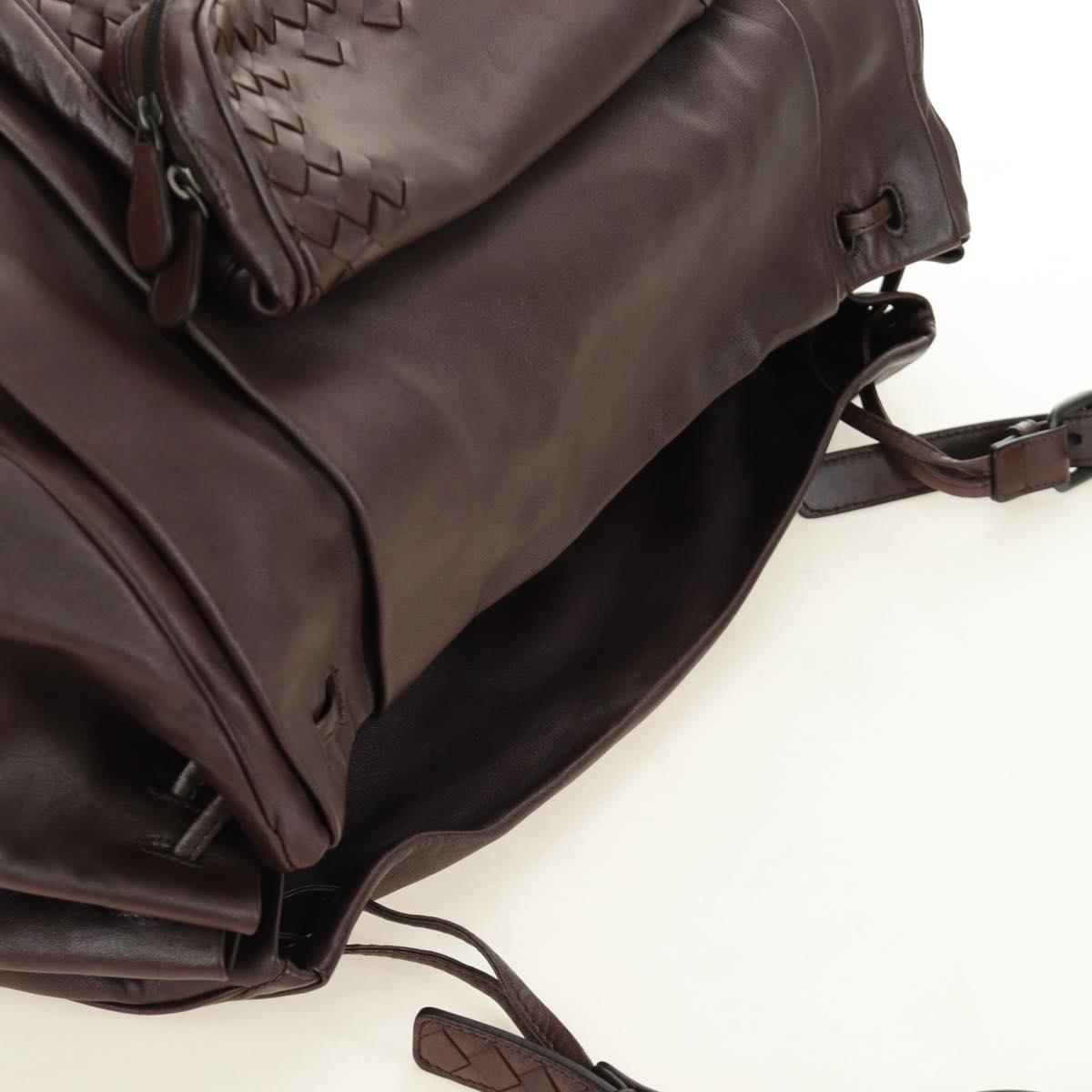 BOTTEGA VENETA INTRECCIATO Shoulder Bag Leather Brown 248522 Auth 183977V