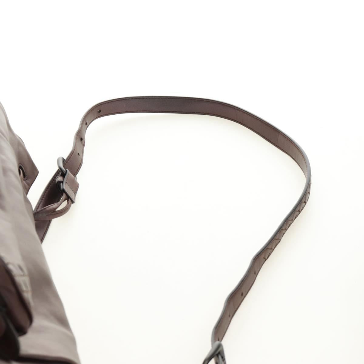 BOTTEGA VENETA INTRECCIATO Shoulder Bag Leather Brown 248522 Auth 183977V