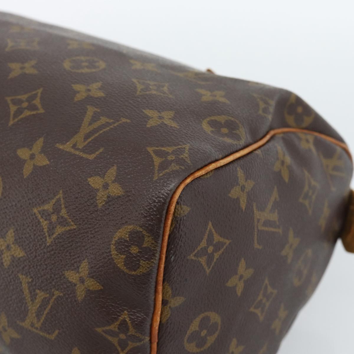LOUIS VUITTON Monogram Speedy 30 Hand Bag M41526 LV Auth 183984