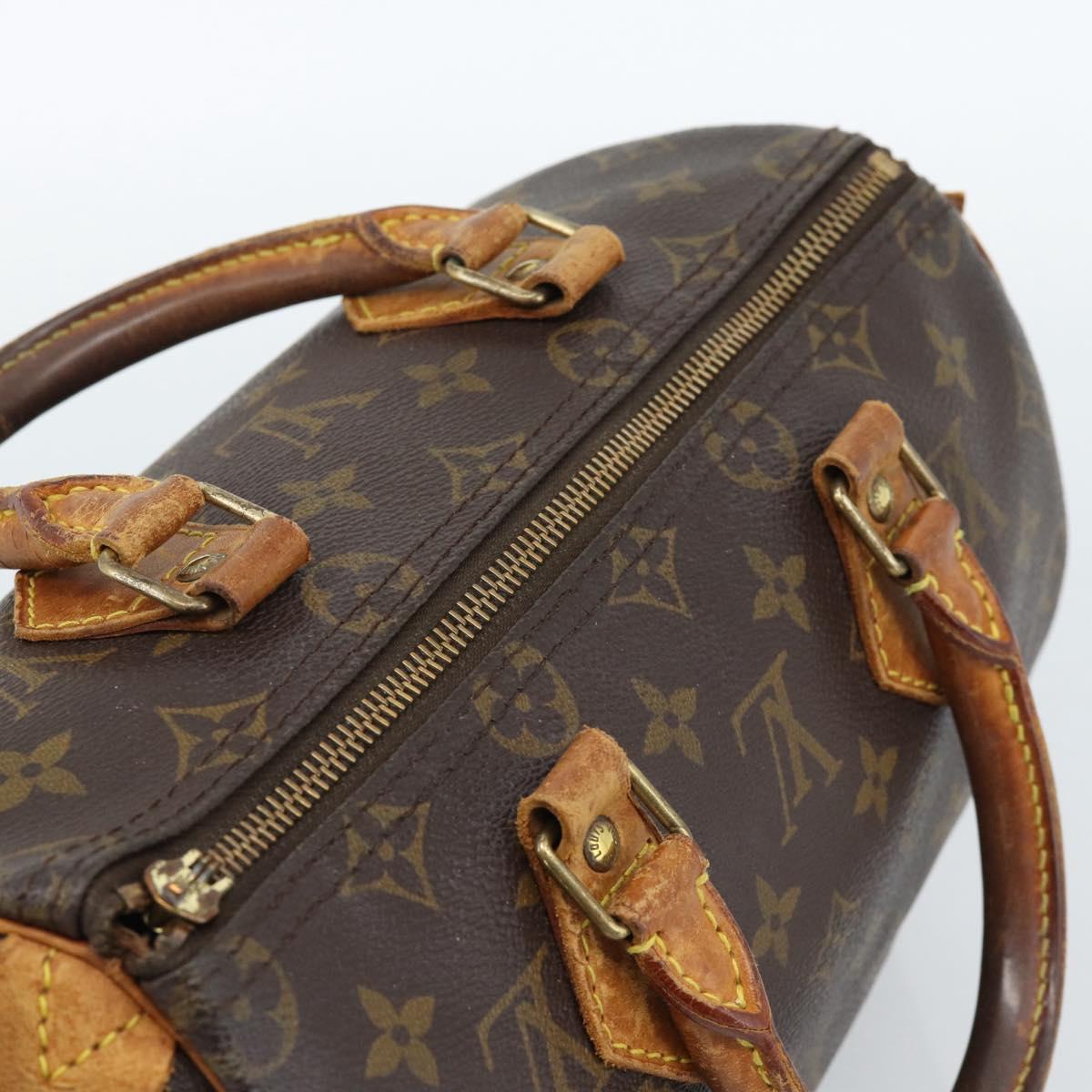 LOUIS VUITTON Monogram Speedy 30 Hand Bag M41526 LV Auth 183984