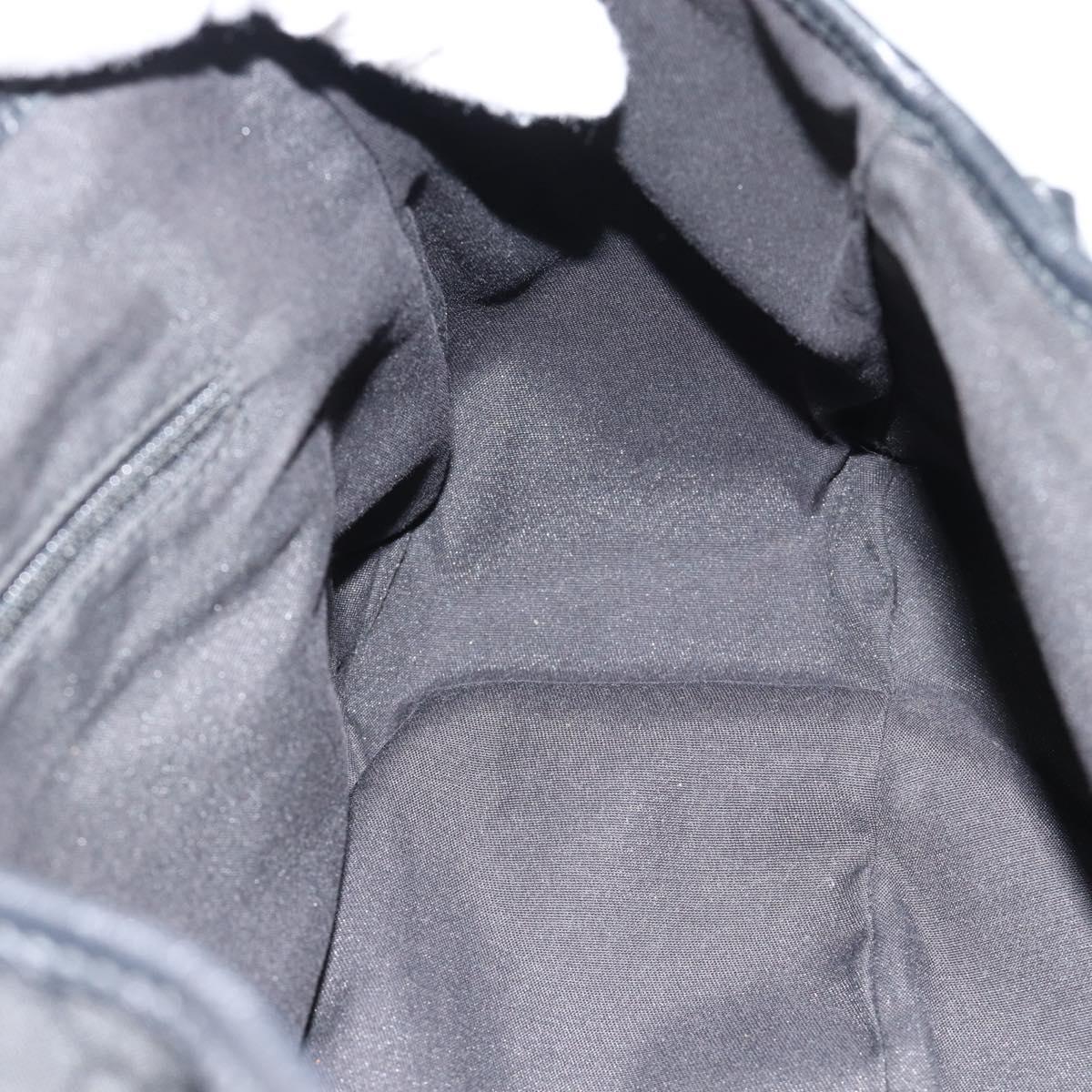 GUCCI GG Canvas Abbey Tote Bag Black Silver 293578 Auth 183995V