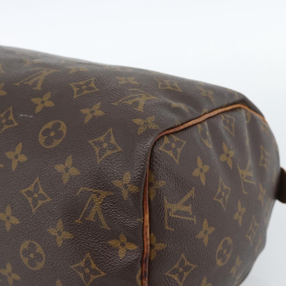 LOUIS VUITTON Monogram Speedy 30 Hand Bag M41526 LV Auth 183999
