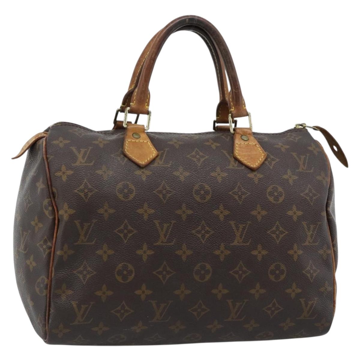 LOUIS VUITTON Monogram Speedy 30 Hand Bag M41526 LV Auth 183999
