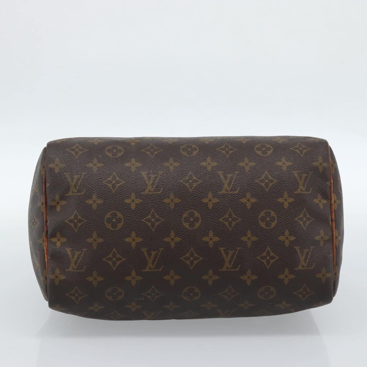 LOUIS VUITTON Monogram Speedy 30 Hand Bag M41526 LV Auth 183999