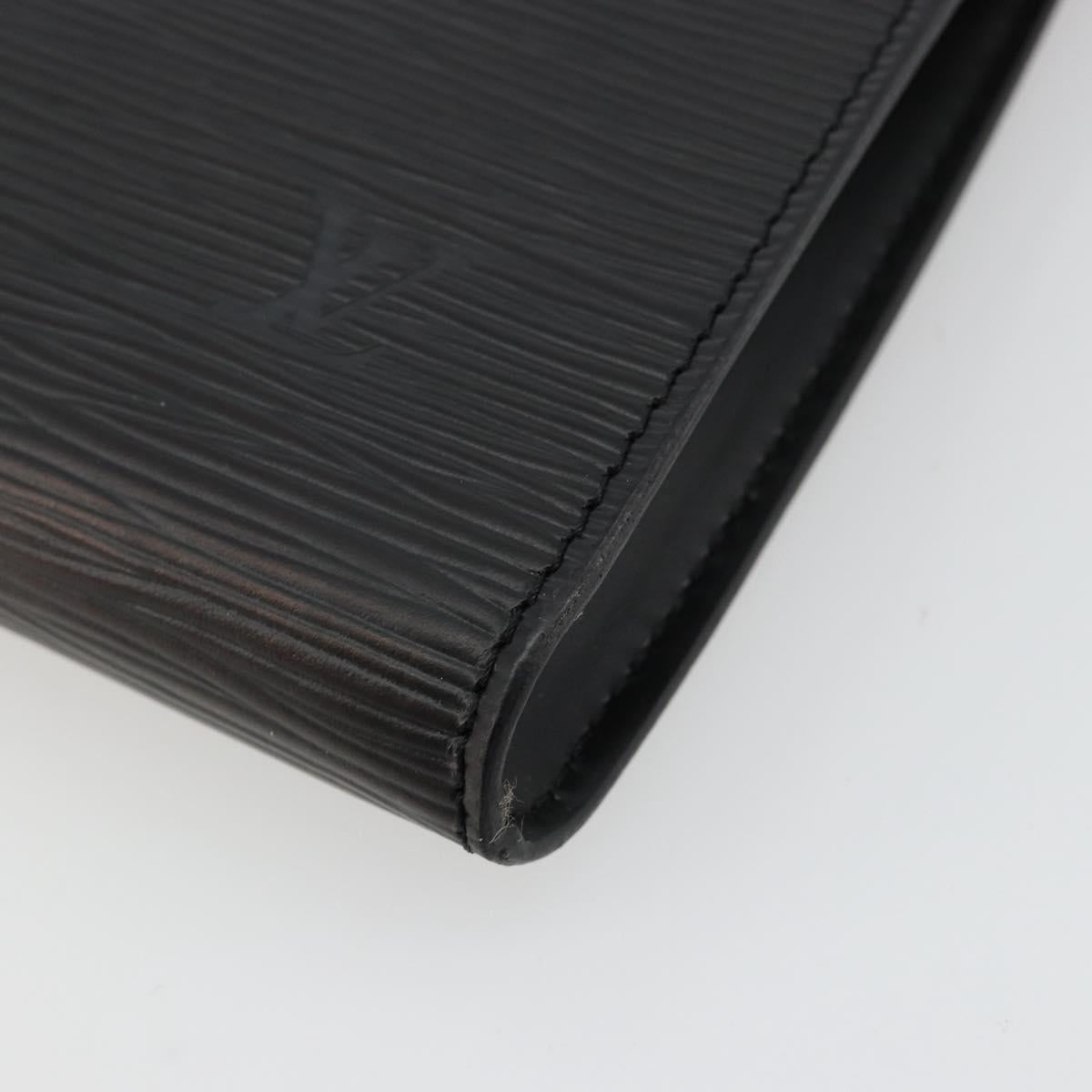 LOUIS VUITTON Epi Pochette Accessoires Pouch Black M52982 LV Auth 184002A