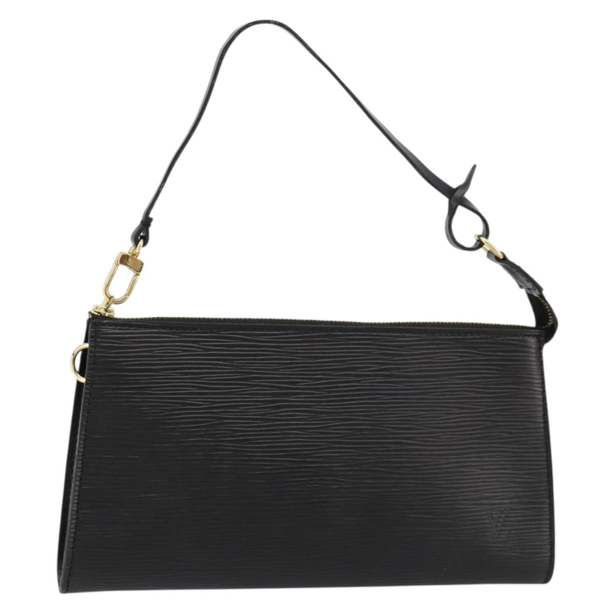 LOUIS VUITTON Epi Pochette Accessoires Pouch Black M52982 LV Auth 184002A
