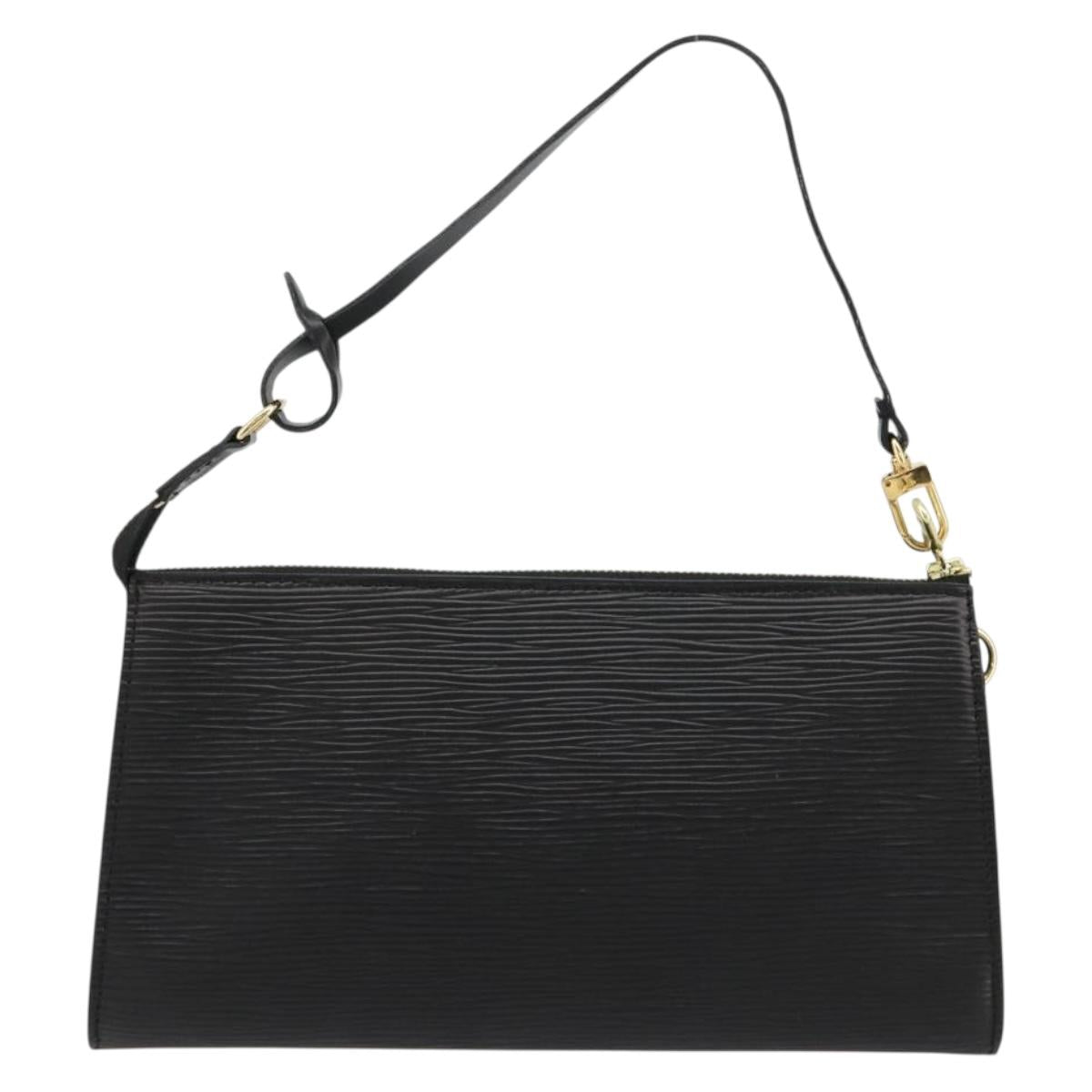 LOUIS VUITTON Epi Pochette Accessoires Pouch Black M52982 LV Auth 184002A