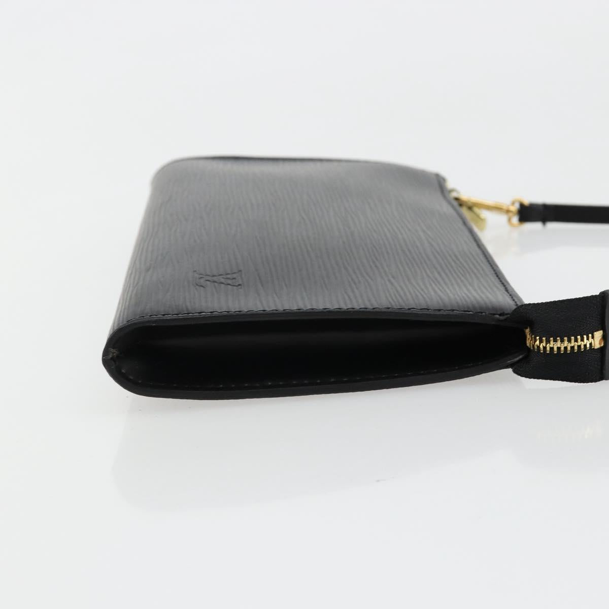 LOUIS VUITTON Epi Pochette Accessoires Pouch Black M52982 LV Auth 184002A