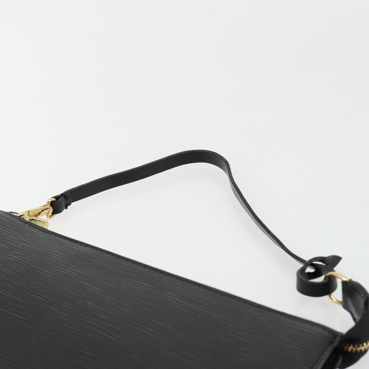 LOUIS VUITTON Epi Pochette Accessoires Pouch Black M52982 LV Auth 184002A