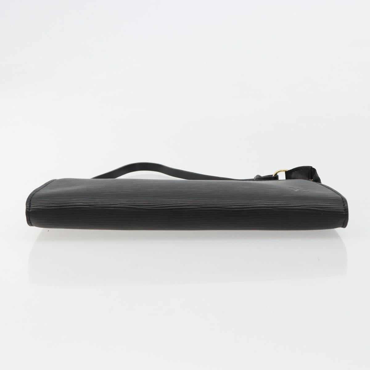 LOUIS VUITTON Epi Pochette Accessoires Pouch Black M52982 LV Auth 184002A