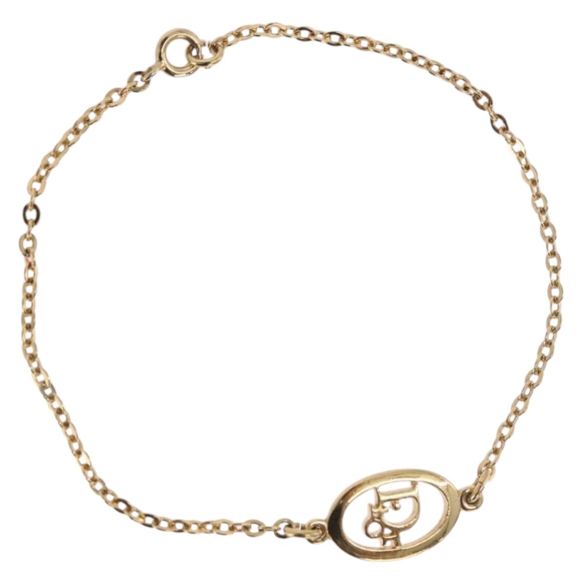 Christian Dior Bracelet metal Gold Auth 184017