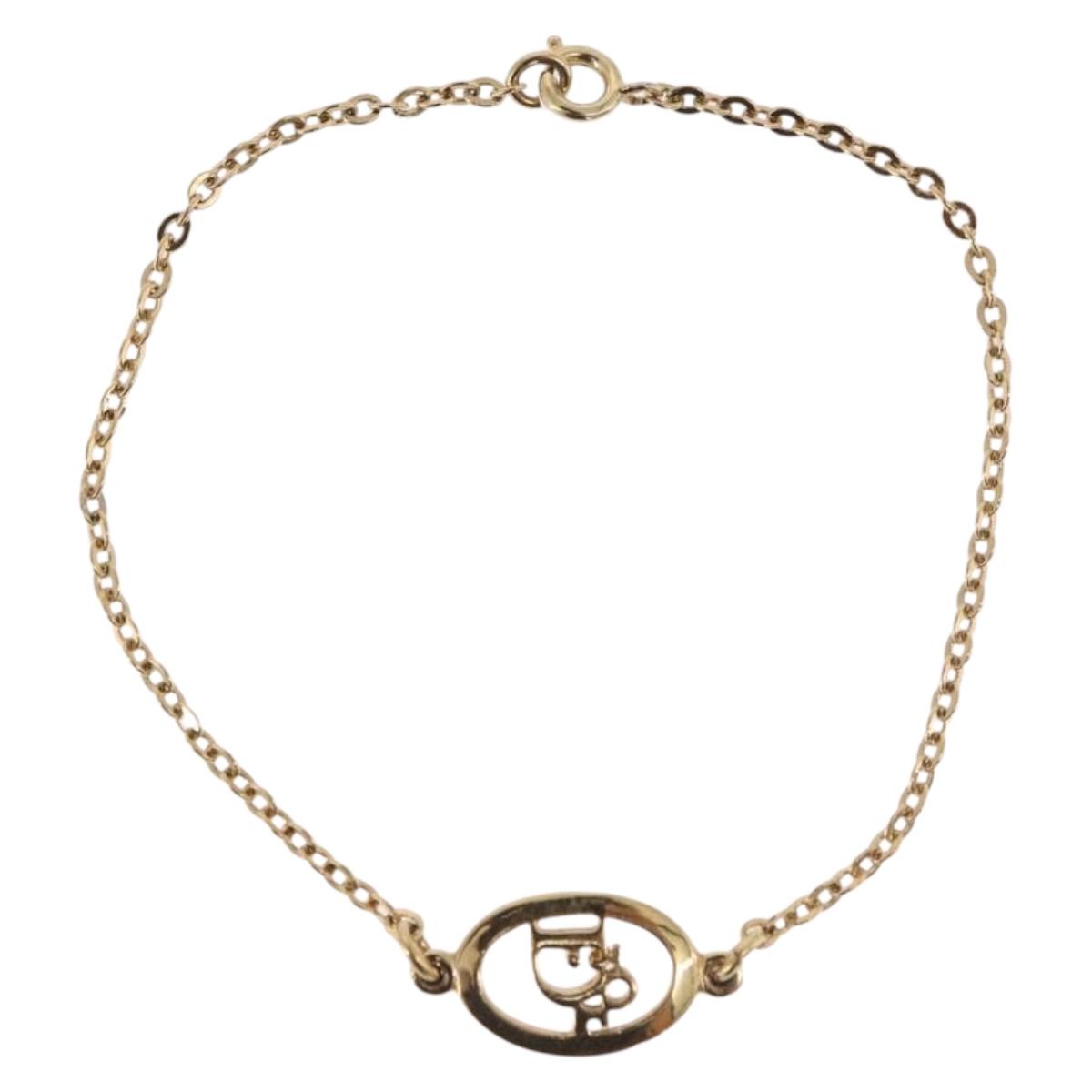 Christian Dior Bracelet metal Gold Auth 184017