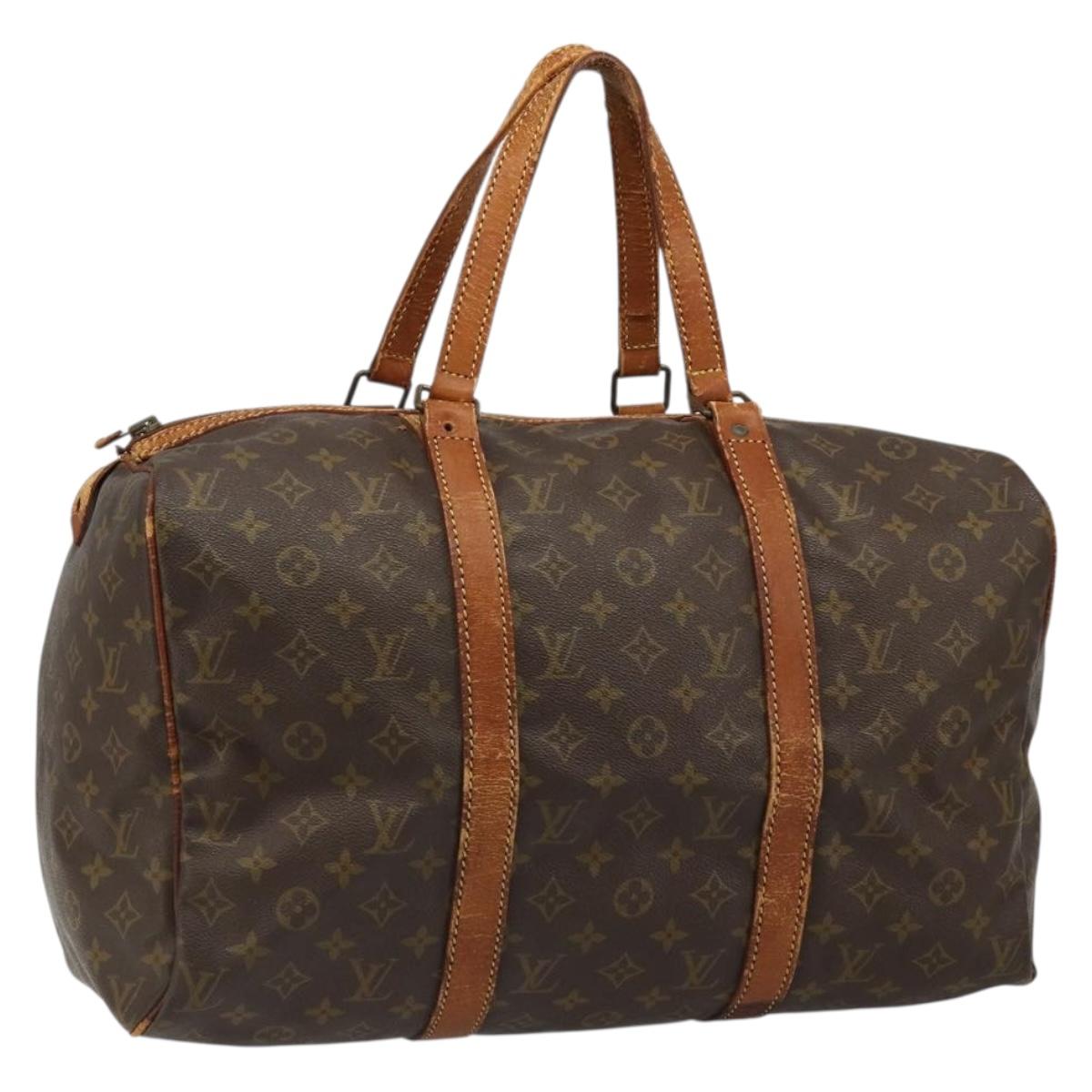 LOUIS VUITTON Monogram Sac Souple 45 Boston Bag M41624 LV Auth 184046