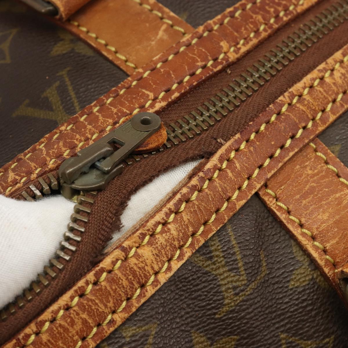 LOUIS VUITTON Monogram Sac Souple 45 Boston Bag M41624 LV Auth 184046