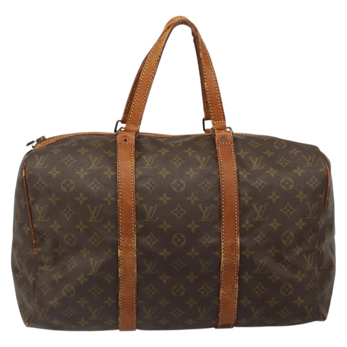 LOUIS VUITTON Monogram Sac Souple 45 Boston Bag M41624 LV Auth 184046