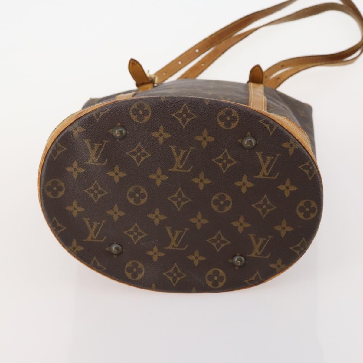 LOUIS VUITTON Monogram Bucket Shoulder Bag 3 Set LV Auth 184047