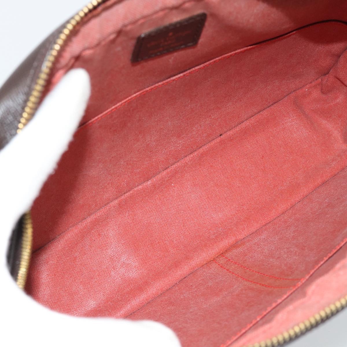 LOUIS VUITTON Damier Ebene Trousse Toilette 25 Clutch Bag N47624 LV Auth 184123