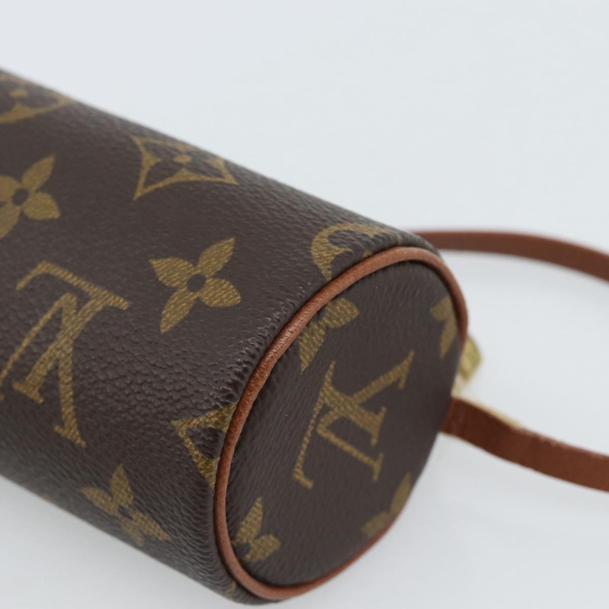 LOUIS VUITTON Monogram Papillon Pouch LV Auth 184124
