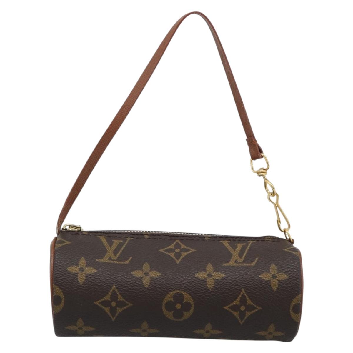 LOUIS VUITTON Monogram Papillon Pouch LV Auth 184124
