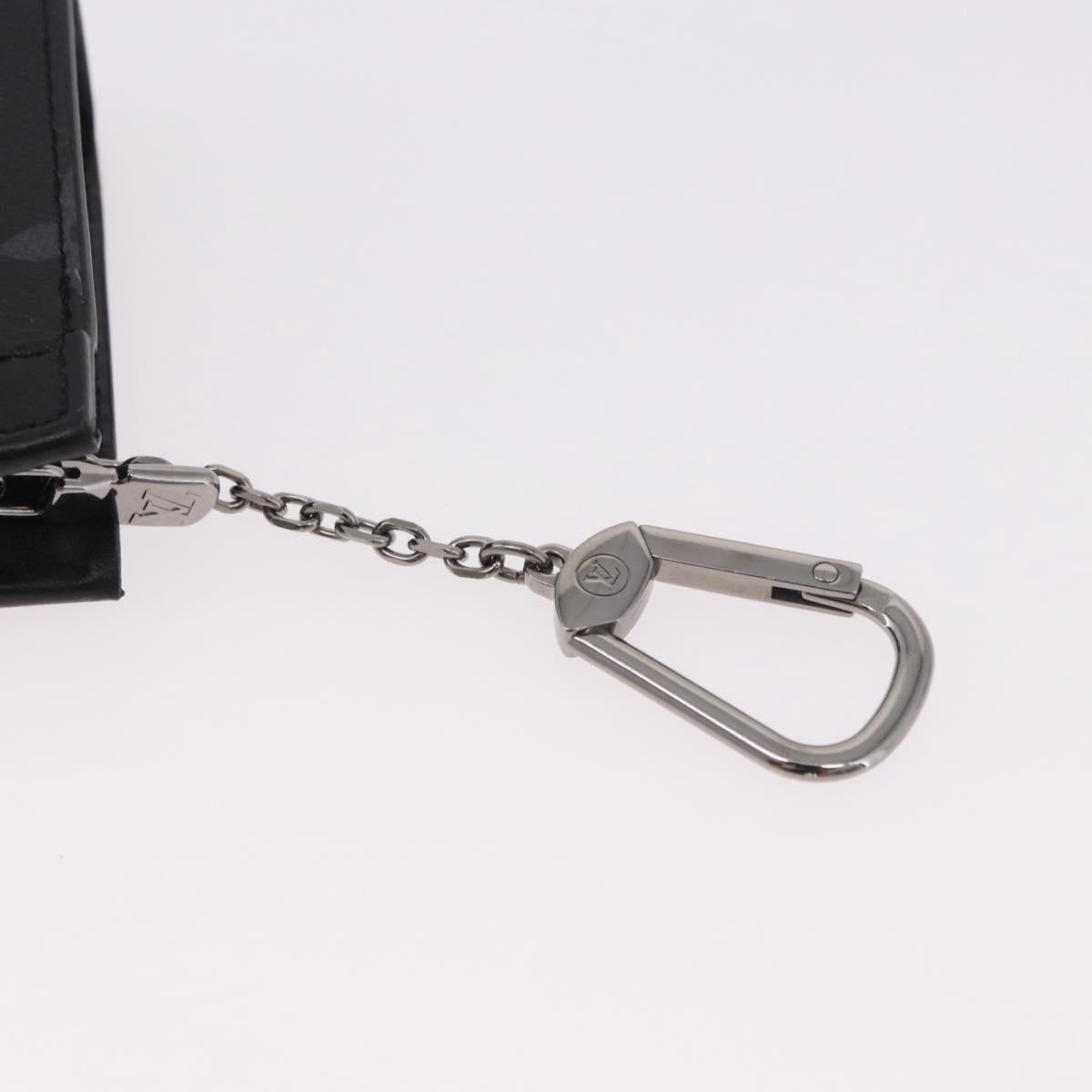 LOUIS VUITTON Eclipse Cles Voyage Pochette Coin Purse M82776 LV Auth 184128M