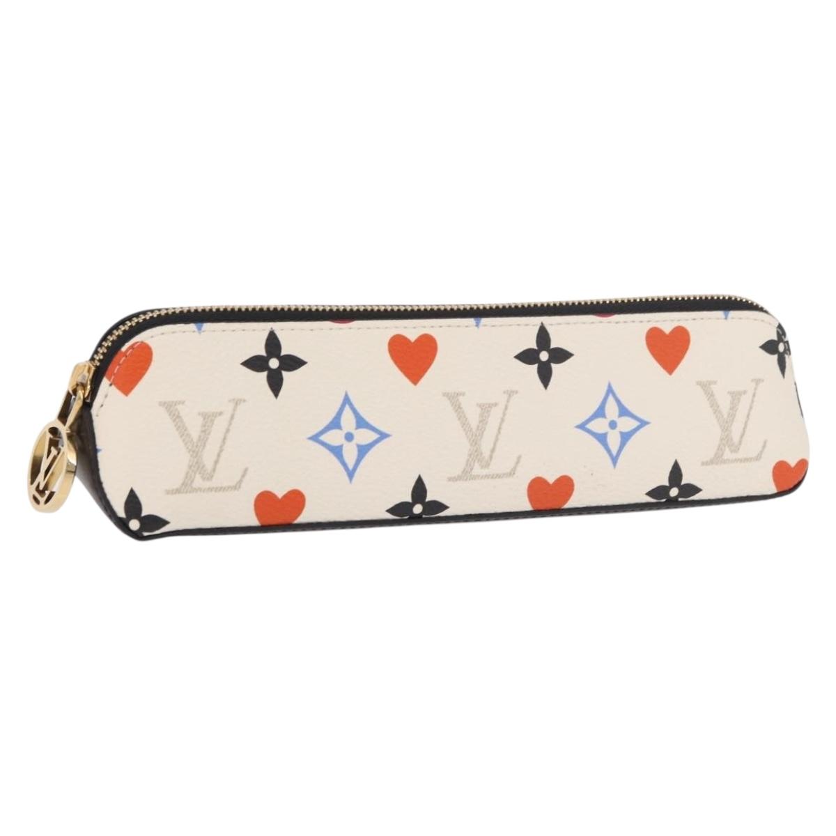 LOUIS VUITTON Monogram Game On Trousse Elizabeth Pen Case GI0585 LV Auth 184129M