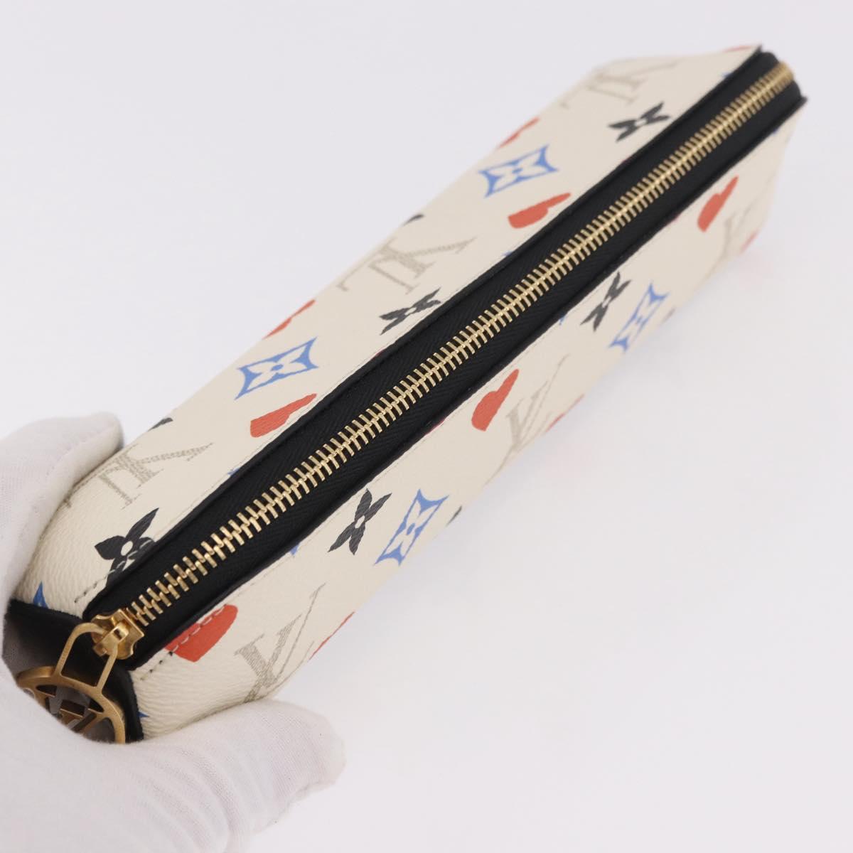 LOUIS VUITTON Monogram Game On Trousse Elizabeth Pen Case GI0585 LV Auth 184129M