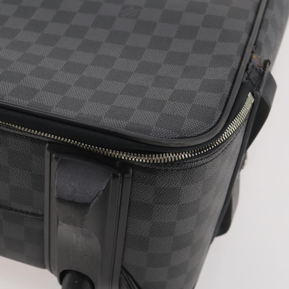 LOUIS VUITTON Damier Graphite Pegas 55 N23300 LV Auth 184132