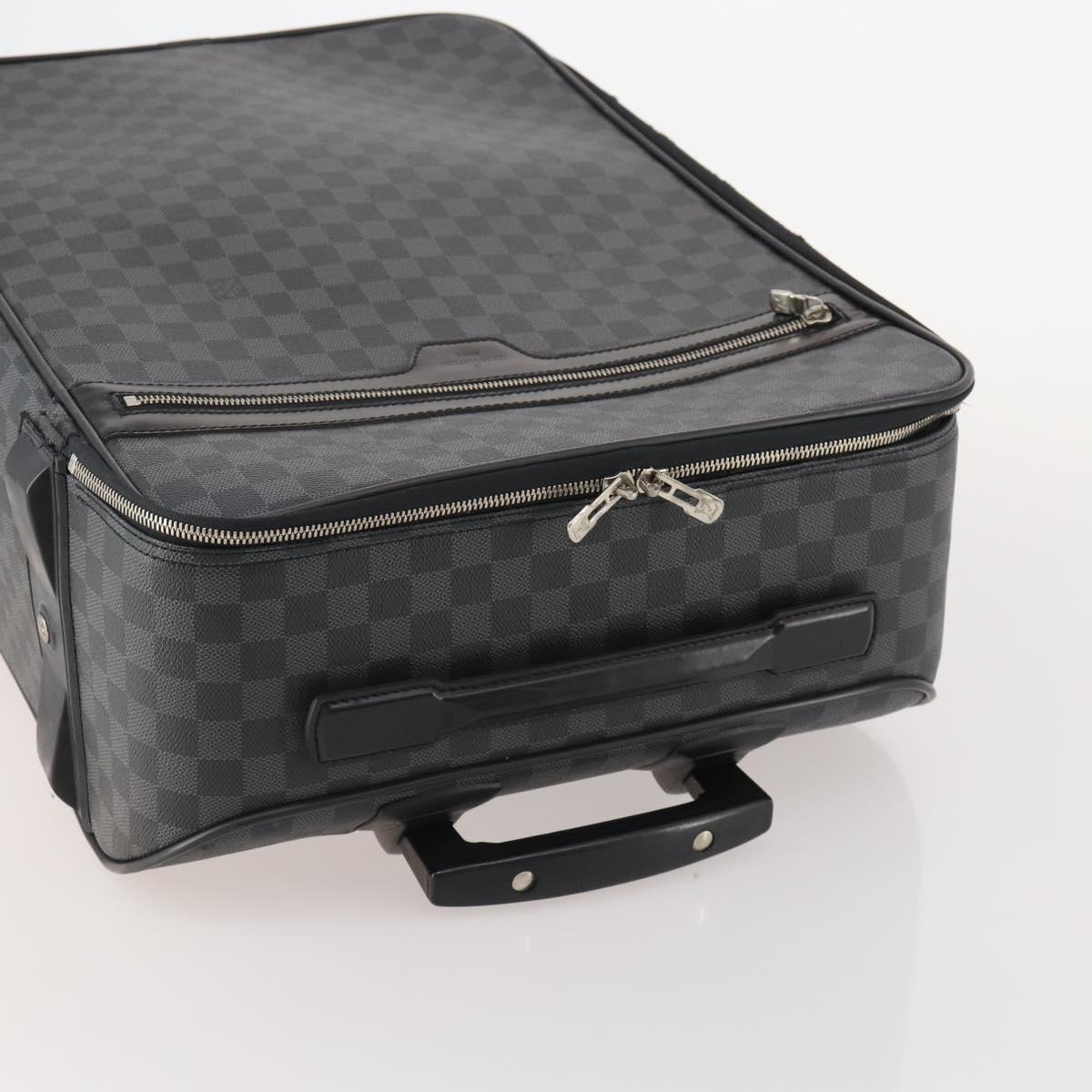 LOUIS VUITTON Damier Graphite Pegas 55 N23300 LV Auth 184132