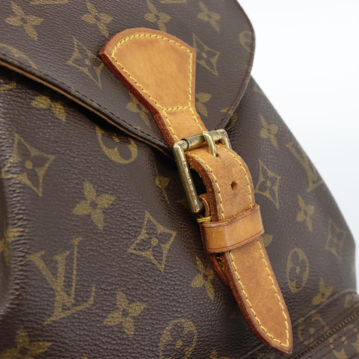 LOUIS VUITTON Monogram Montsouris GM Backpack M51135 LV Auth 184140
