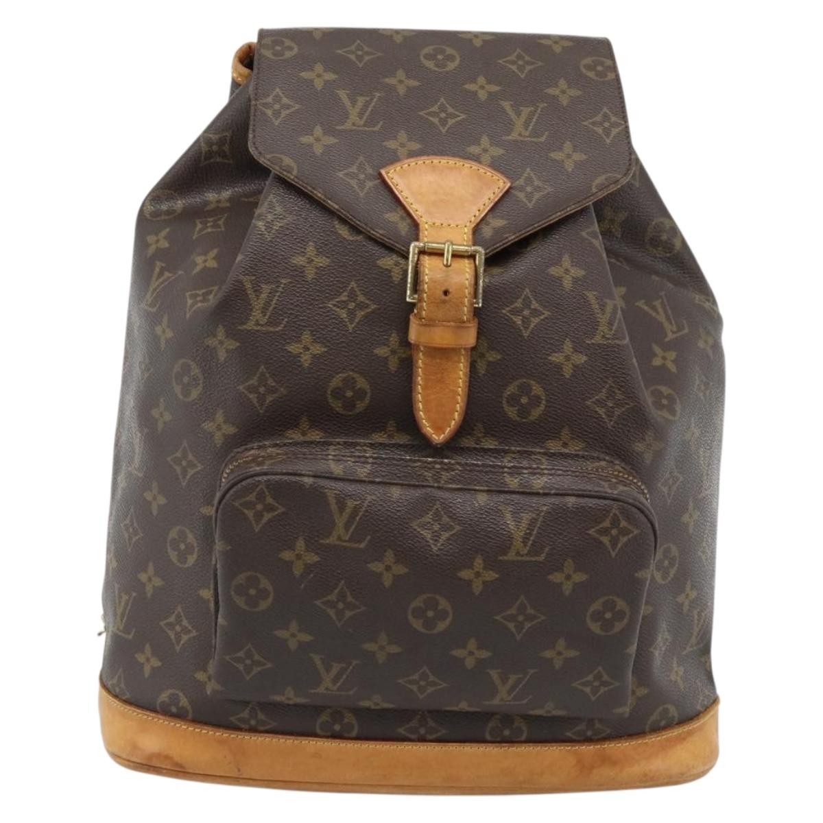 LOUIS VUITTON Monogram Montsouris GM Backpack M51135 LV Auth 184140