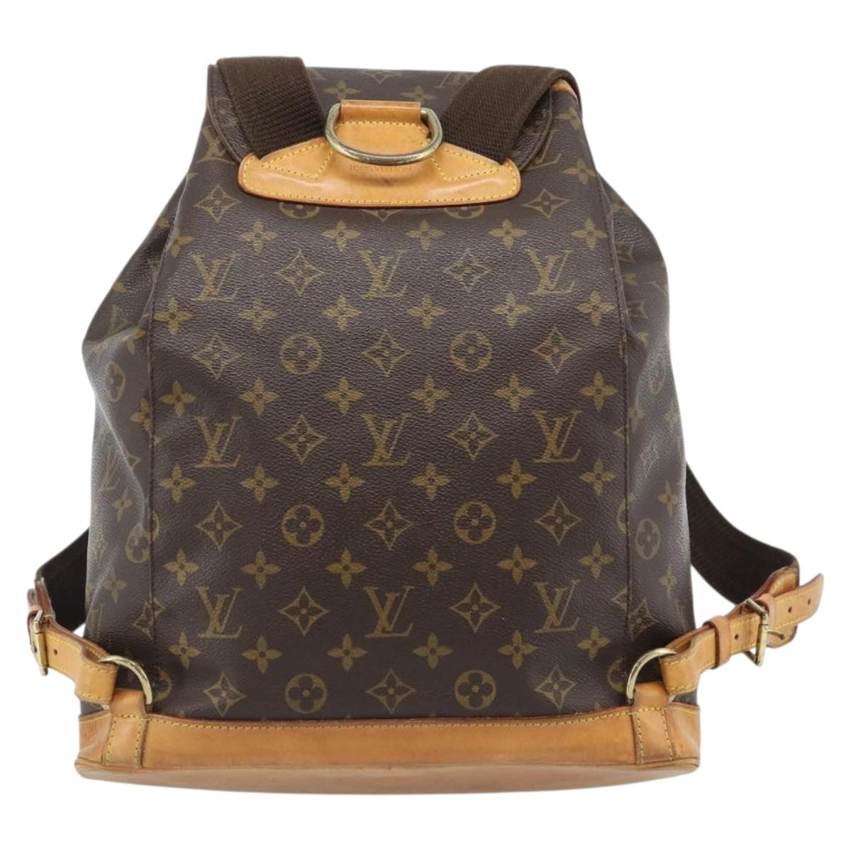 LOUIS VUITTON Monogram Montsouris GM Backpack M51135 LV Auth 184140
