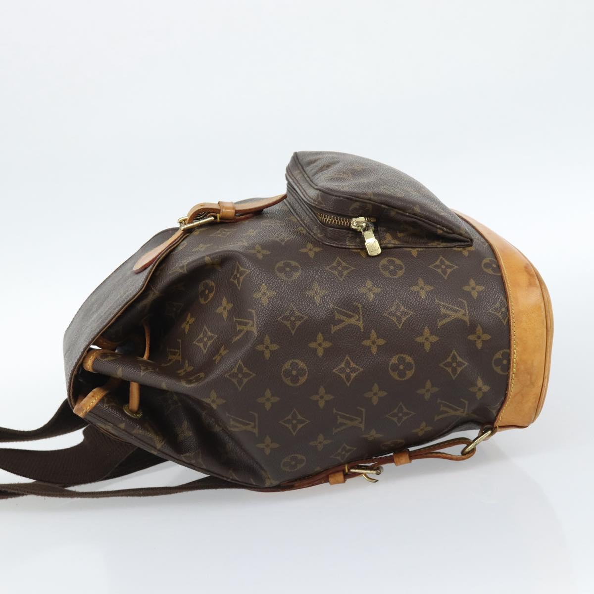 LOUIS VUITTON Monogram Montsouris GM Backpack M51135 LV Auth 184140