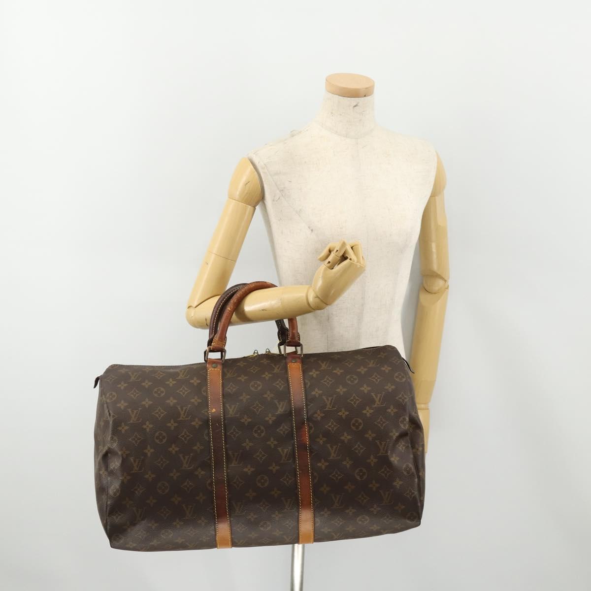LOUIS VUITTON Monogram Keepall 50 Boston Bag M41426 LV Auth 184147