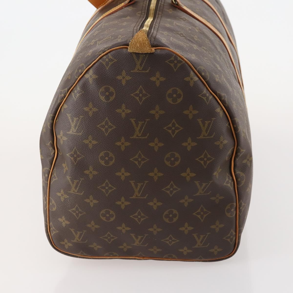 LOUIS VUITTON Monogram Keepall 55 Boston Bag M41424 LV Auth 184149A