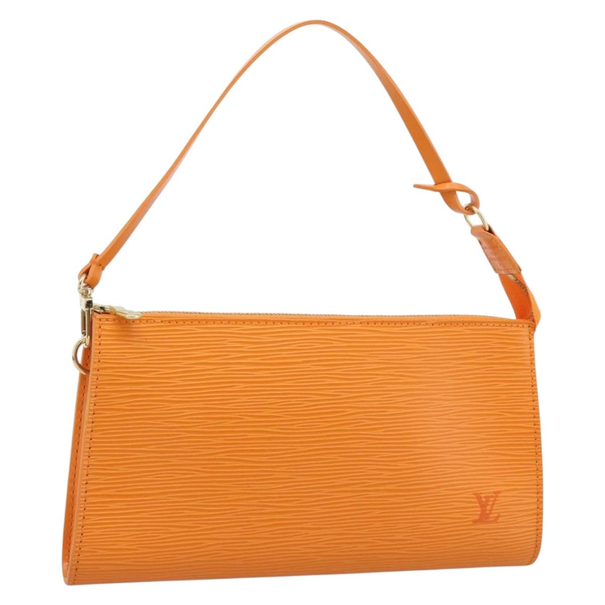 LOUIS VUITTON Epi Pochette Accessoires Orange Mandarin M5294H LV Auth 184158SAV