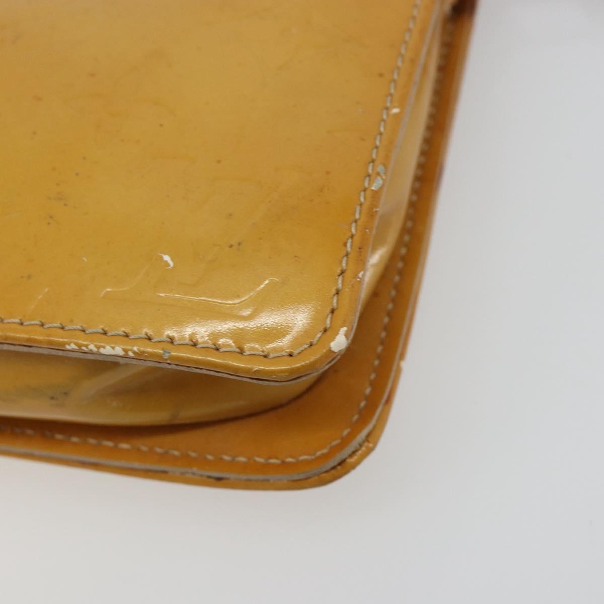 LOUIS VUITTON Monogram Vernis Lexington Pouch Beige M91010 LV Auth 184160