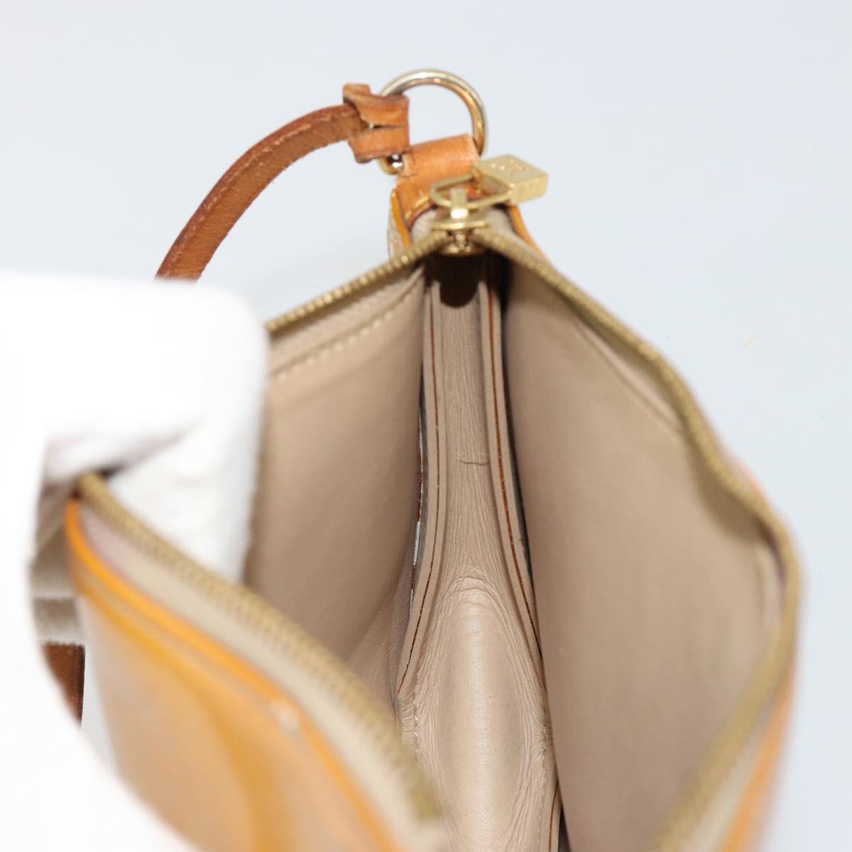 LOUIS VUITTON Monogram Vernis Lexington Pouch Beige M91010 LV Auth 184160