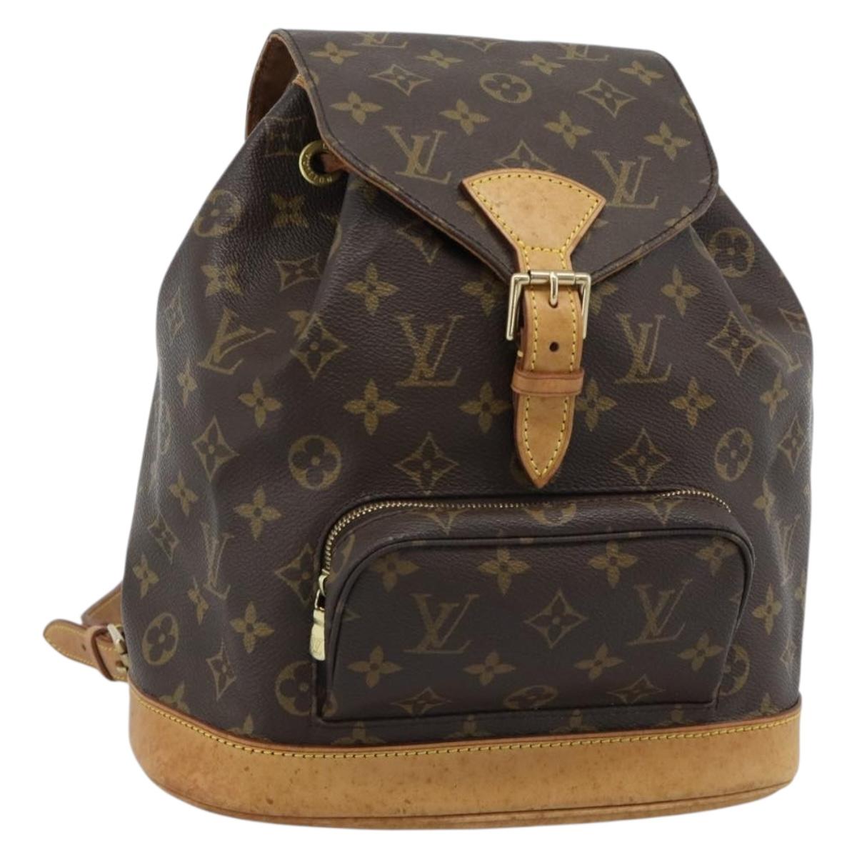 LOUIS VUITTON Monogram Montsouris MM Backpack M51136 LV Auth 184165