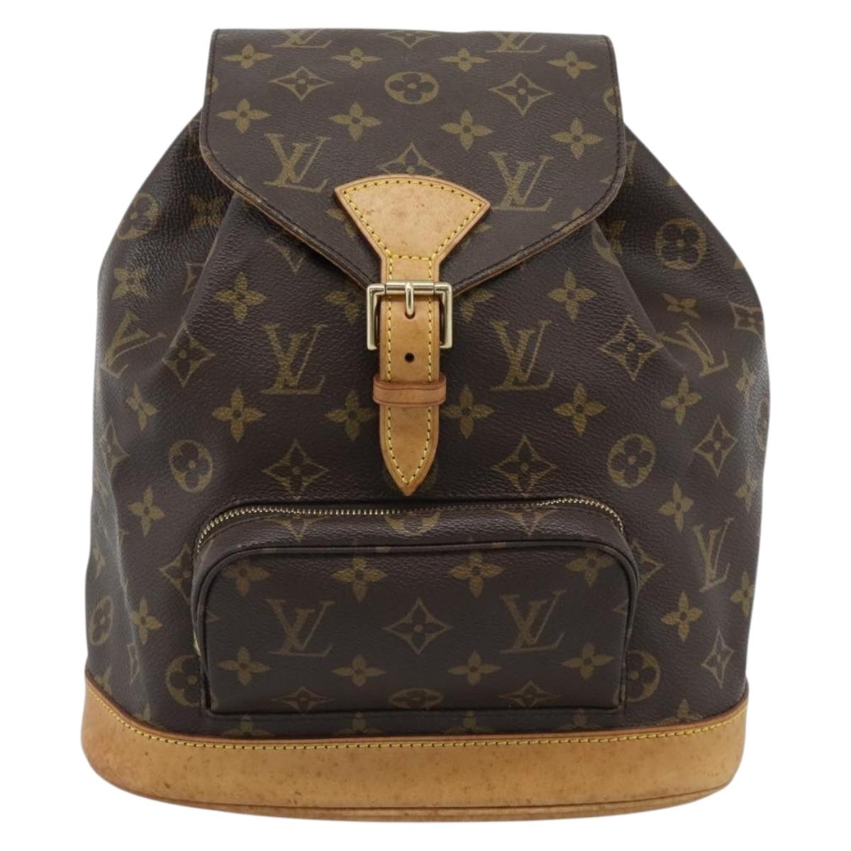LOUIS VUITTON Monogram Montsouris MM Backpack M51136 LV Auth 184165