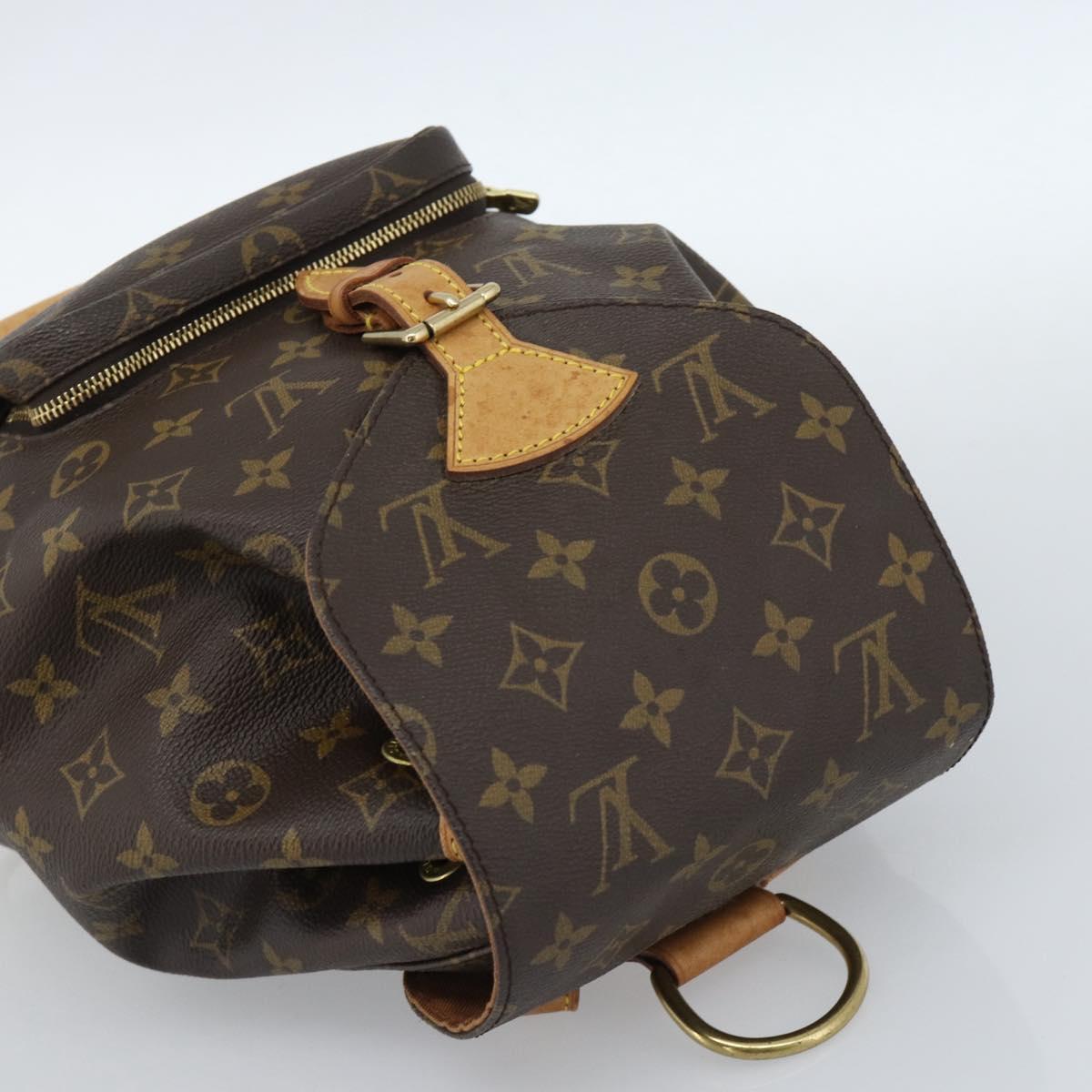 LOUIS VUITTON Monogram Montsouris MM Backpack M51136 LV Auth 184165