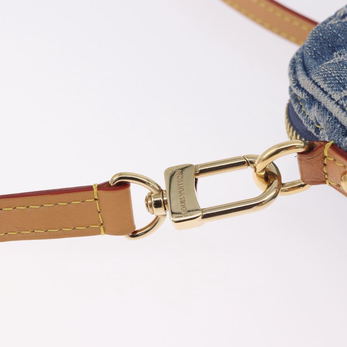LOUIS VUITTON Monogram Denim Pochette Fairfax Bag Blue M82948 LV Auth 184169SAV