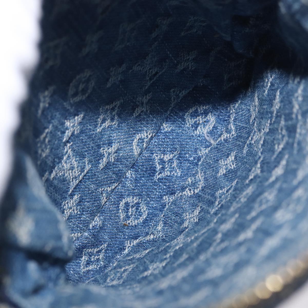 LOUIS VUITTON Monogram Denim Pochette Fairfax Bag Blue M82948 LV Auth 184169SAV