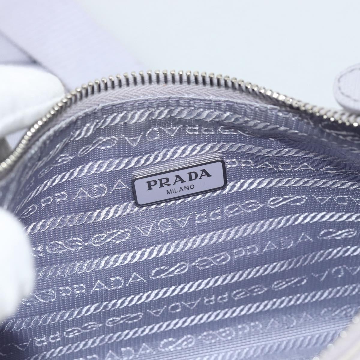 PRADA Shoulder Bag Nylon Purple Silver Auth 184170V