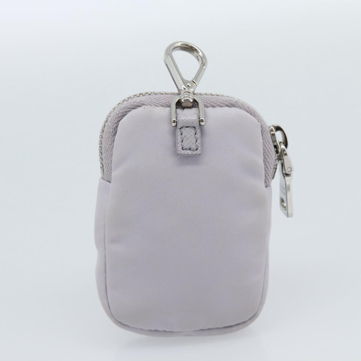 PRADA Shoulder Bag Nylon Purple Silver Auth 184170V