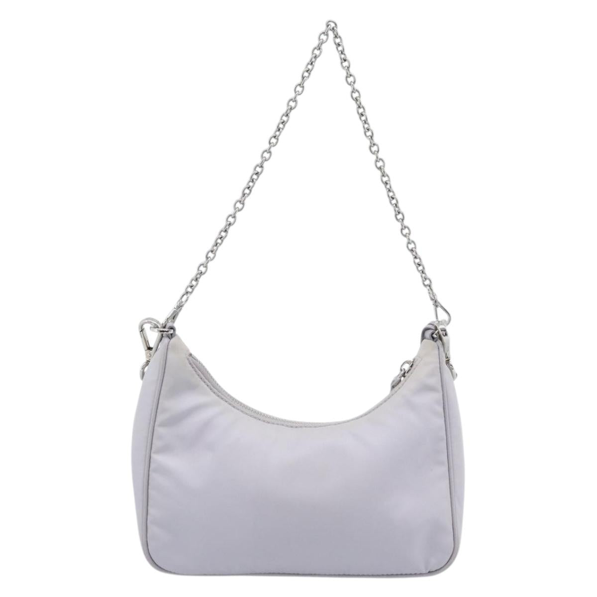 PRADA Shoulder Bag Nylon Purple Silver Auth 184170V