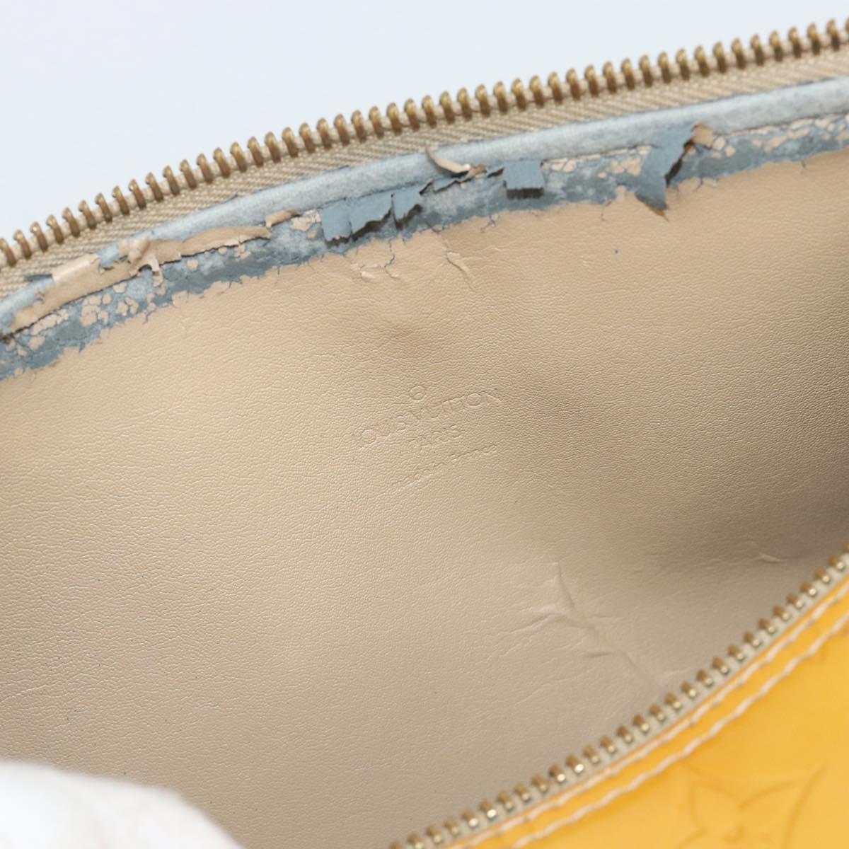LOUIS VUITTON Monogram Vernis Bedford Hand Bag Beige M91006 LV Auth 184175