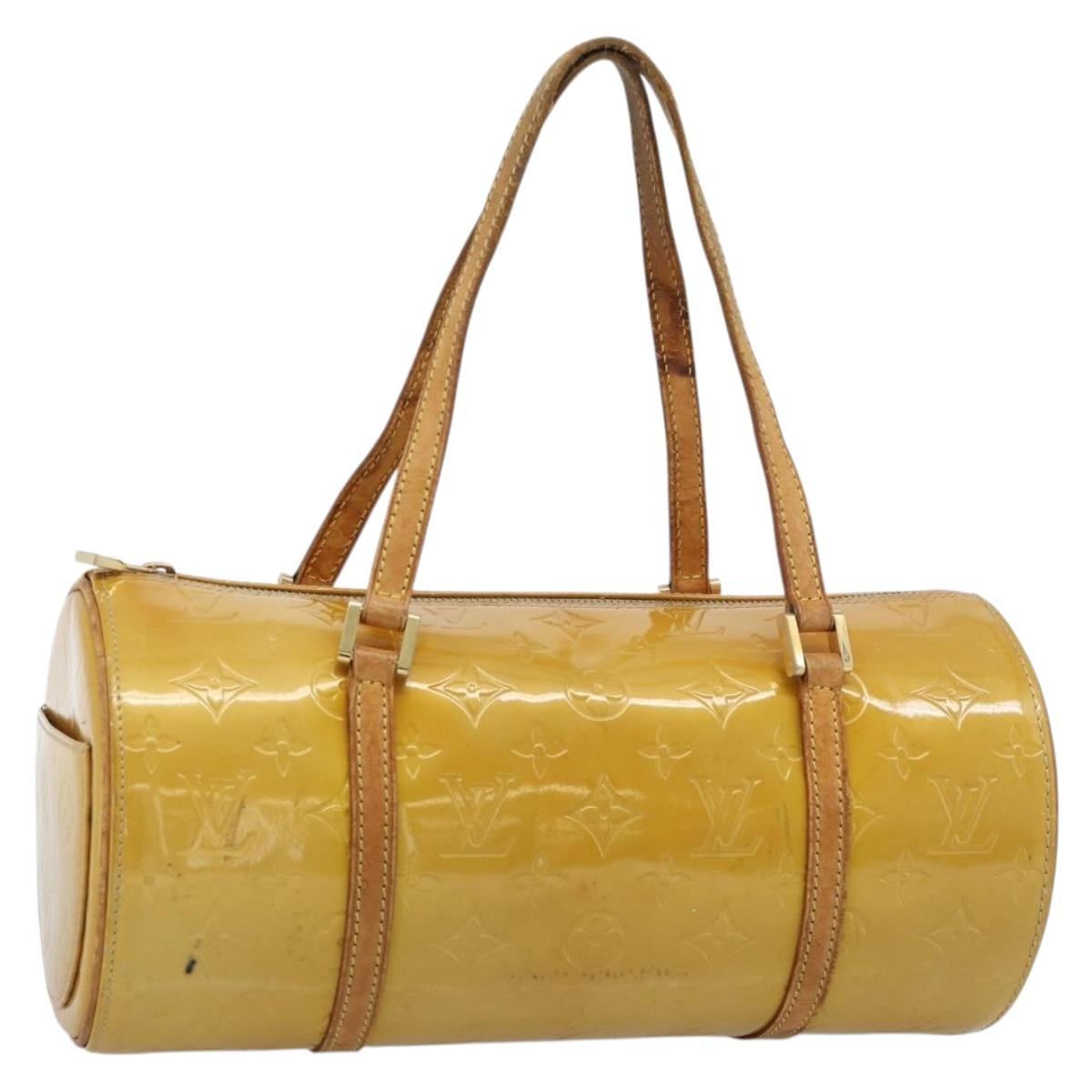 LOUIS VUITTON Monogram Vernis Bedford Hand Bag Beige M91006 LV Auth 184175