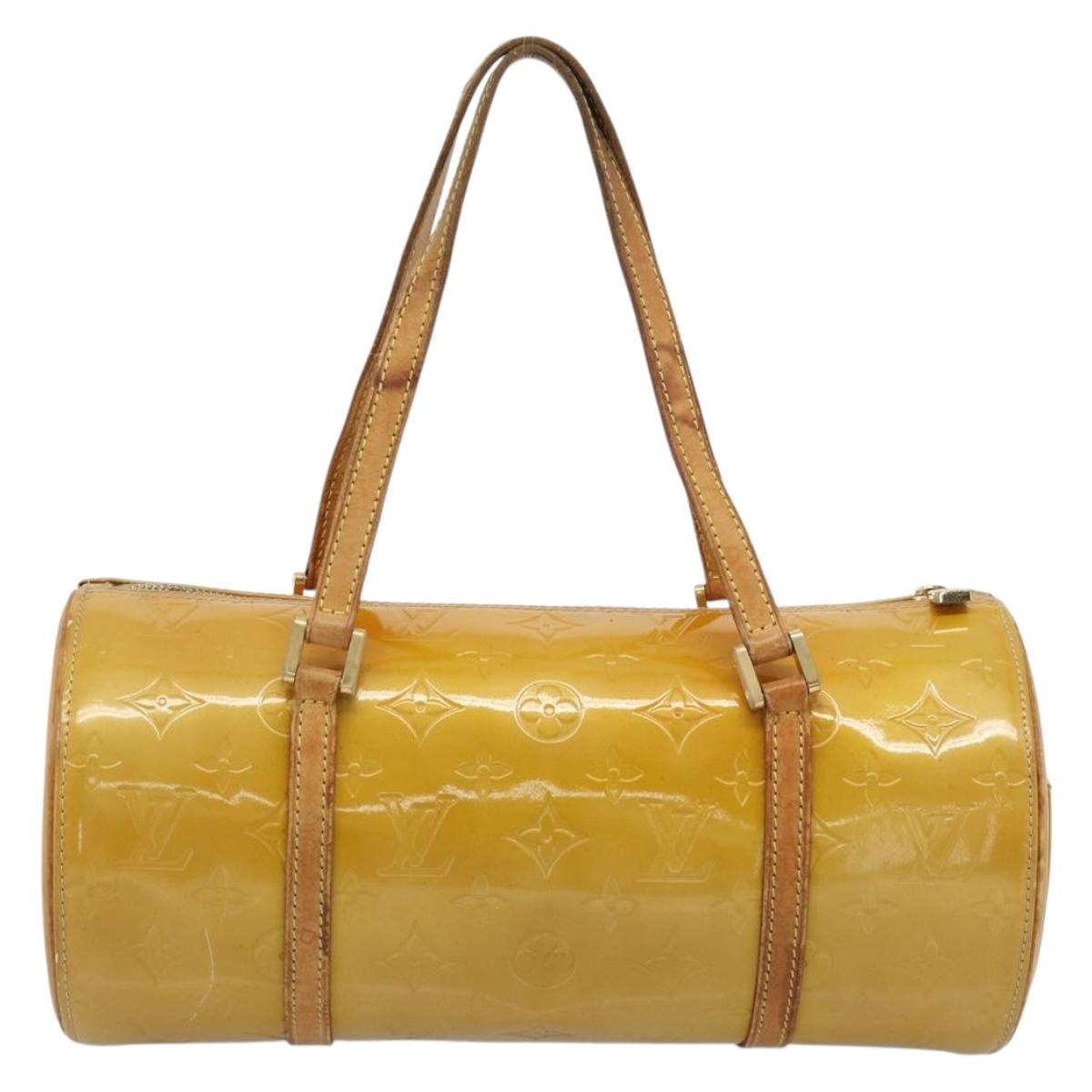 LOUIS VUITTON Monogram Vernis Bedford Hand Bag Beige M91006 LV Auth 184175